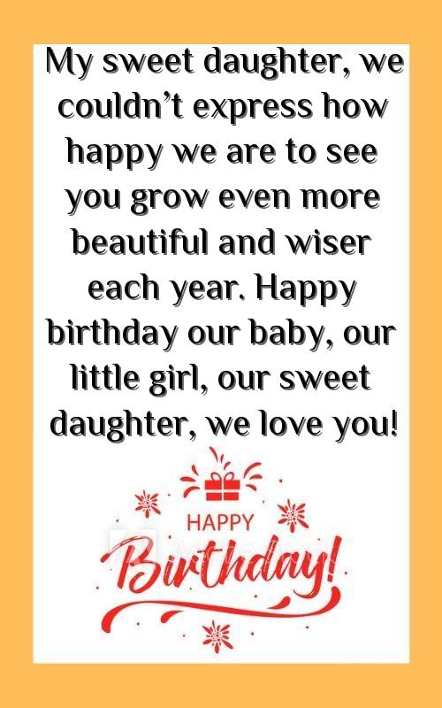 happy birthday baby girl wishes